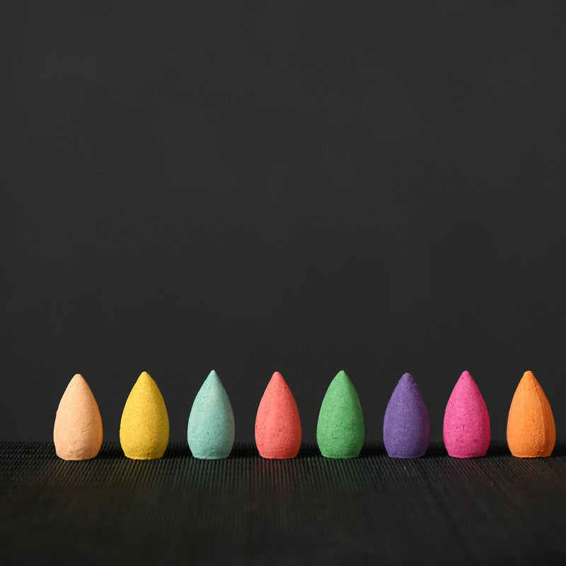 Natural Mixed Scent Backflow Incense Cones for Waterfall Burners - Aromatherapy Cones for Relaxation, Yoga & Home Fragrance